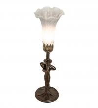 Meyda White 253423 - 15&#34; High Gray Nouveau Lady Accent Lamp