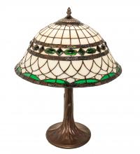 Meyda White 253627 - 23&#34; High Tiffany Roman Table Lamp