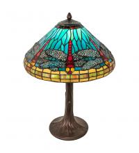Meyda White 253822 - 23&#34; High Tiffany Dragonfly Table Lamp
