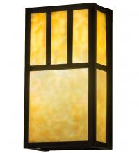Meyda White 254403 - 6.5&#34; Wide Hyde Park Double Bar Mission Wall Sconce
