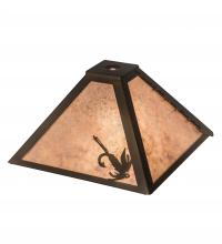 Meyda White 26158 - 12&#34; Square Fly Fishing Shade