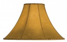 Meyda White 26352 - 18&#34; Wide Faux Leather Tan Hexagon Shade