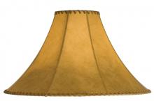 Meyda White 26353 - 20&#34; Wide X 13&#34; High Faux Leather Tan Hexagon Shade