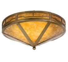 Meyda White 26390 - 16&#34; Wide Bungalow Valley View Flushmount