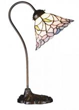 Meyda White 26590 - 18&#34; High Daffodil Bell Desk Lamp