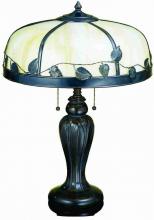 Meyda White 26904 - 24&#34; High Poplar Leaf Table Lamp