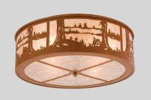 Meyda White 26986 - 22&#34;W Quiet Pond Flushmount
