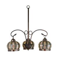 Meyda White 27420 - 26&#34;W Jeweled Basket 3 LT Chandelier