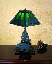 Meyda White 28313 - 15&#34; High Lone Grizzly Bear Accent Lamp