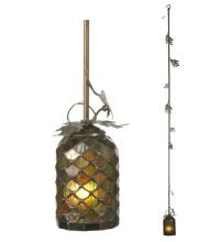Meyda White 28736 - 7.5&#34;W Oak Leaf Mini Pendant