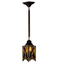 Meyda White 29333 - 5.5&#34;Sq Cottage Mission Mini Pendant