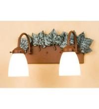 Meyda White 29495 - 16.5&#34;W Maple Leaf 2 LT Wall Sconce