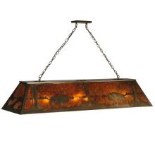 Meyda White 30332 - 60&#34;L Buffalo at Lake Oblong Pendant