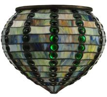 Meyda White 30802 - 13&#34; Wide Jeweled Beehive Shade