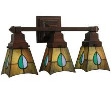 Meyda White 31231 - 20&#34;W Mackintosh Leaf 3 LT Vanity Light