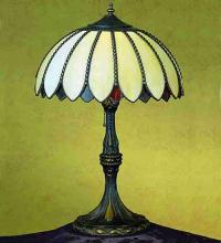 Meyda White 31295 - 24&#34;H Daisy Table Lamp