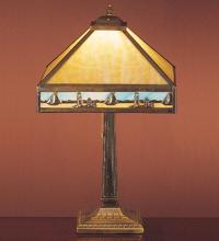 Meyda White 31297 - 22&#34; High Sailboat Mission Table Lamp