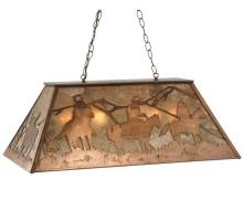 Meyda White 31362 - 33&#34; Long Rustlers Oblong Pendant