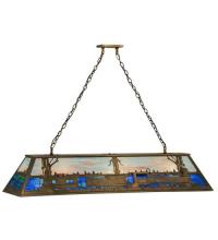 Meyda White 31657 - 60&#34; Long Train Oblong Pendant