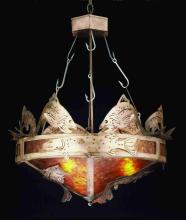 Meyda White 32356 - 30&#34; Wide Catch of the Day Inverted Pendant