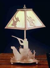 Meyda White 32488 - 15.5&#34;H Duck Hunter W/Dog Accent Lamp