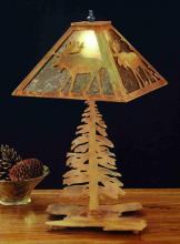 Meyda White 32527 - 21&#34;H Lone Moose Table Lamp
