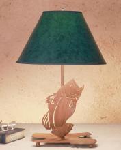 Meyda White 32582 - 13.5&#34;H Leaping Bass Table Lamp