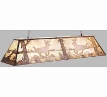 Meyda White 47474 - 60&#34; Long Deer at Lake Oblong Pendant