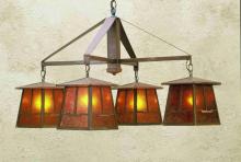 Meyda White 47703 - 38&#34;W Bungalow Valley View 4 LT Chandelier