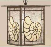 Meyda White 47763 - 9&#34; Square Nautilus Pendant