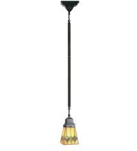 Meyda White 49119 - 5&#34;Sq Martini Mission Mini Pendant