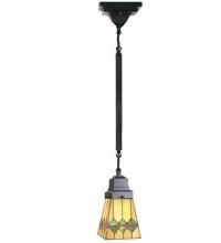 Meyda White 49121 - 5&#34;Sq Martini Mission Mini Pendant