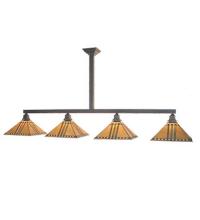 Meyda White 50038 - 59&#34;L Prairie Corn 4 LT Island Pendant