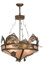 Meyda White 50172 - 72&#34;W Catch of the Day Inverted Pendant