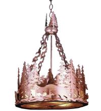 Meyda White 50191 - 72&#34;W Moose at Dusk Inverted Pendant