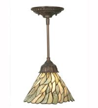 Meyda White 50863 - 8&#34;W Willow Jadestone Mini Pendant