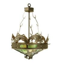Meyda White 65041 - 18&#34; Wide Catch of the Day Trout Inverted Pendant