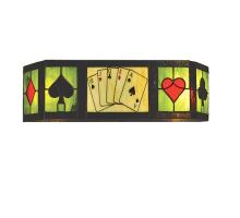 Meyda White 65228 - 32&#34; Wide Poker Face Vanity Light