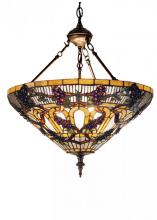 Meyda White 65651 - 20&#34;W Jeweled Grape Inverted Pendant.604