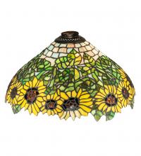 Meyda White 65822 - 15&#34; Wide Wild Sunflower Shade