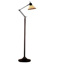 Meyda White 65947 - 68&#34;H Prairie Mission Adjustable Floor Lamp