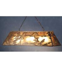Meyda White 66743 - 48&#34;L Fly Fishing Creek Oblong Pendant