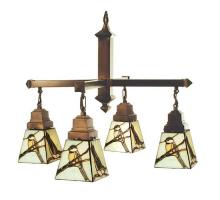 Meyda White 69276 - 24&#34;W Backyard Friends 4 LT Chandelier