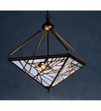 Meyda White 70666 - 21&#34; Square Backyard Friends Inverted Pendant