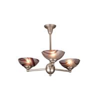 Meyda White 70828 - 31&#34;W Deco Ball Chambord Swirl 3 LT Chandelier