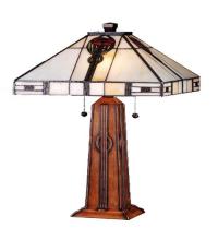 Meyda White 70965 - 23.5&#34;H Parker Poppy Table Lamp