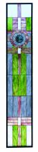 Meyda White 72445 - 15.25&#34;W X 83.75&#34;H Maxfield Parrish Custom Stained Glass Window