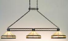Meyda White 72558 - 62&#34; Wide Topridge 3 LT Island Pendant