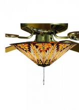 Meyda White 73124 - 17&#34; Wide Nuevo Mission Fan Light Fixture
