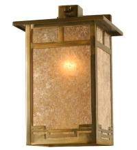 Meyda White 73882 - 9&#34; Wide Roylance Solid Mount Wall Sconce